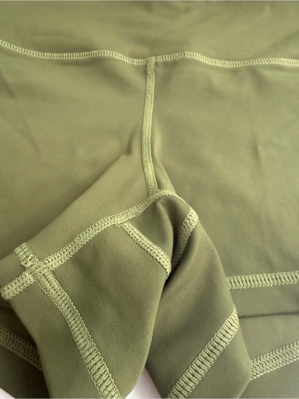 Feed Me Fight Me shorts women size M Olive Athletic High-Waist Pocketed Shorts - Picture 3 of 7
